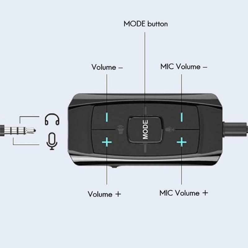 3.5mm External Sound Card USB 3.0 7.1 Surround Sound 24-Bit 96KHz Audio Adapter