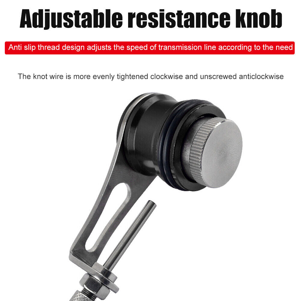 GT Bobbin Knotter Fast Knot Winder PE Line Fishing Tool Knotting (Black)