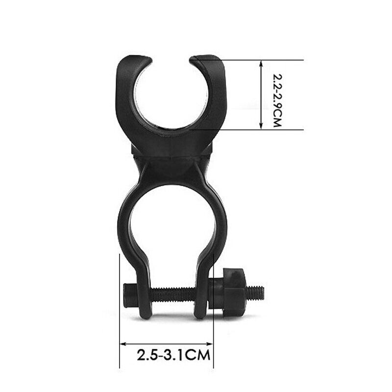 360 Degree Rotary Bycicle Clip Holder Bracket for Flashlight Torch Lamp