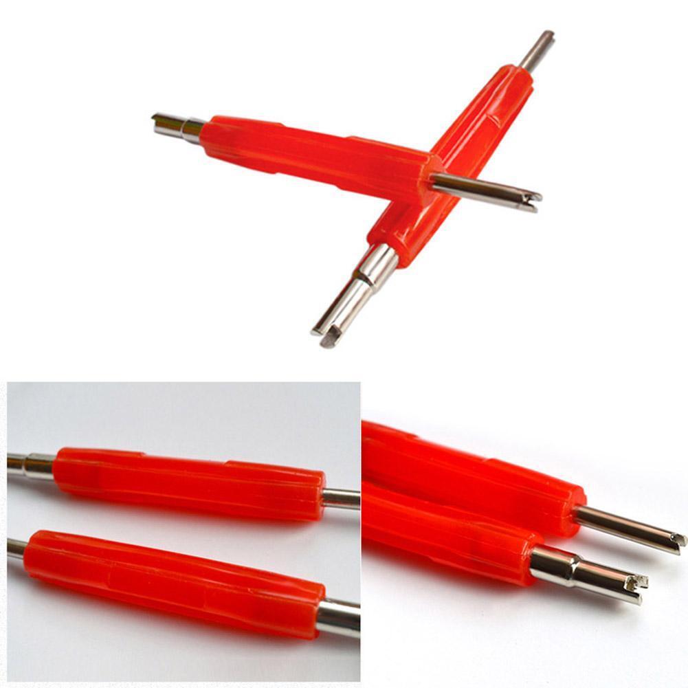 Stainless Steel Dual Head Car Tire A/C Valve Stem Core Remover Repair Tool