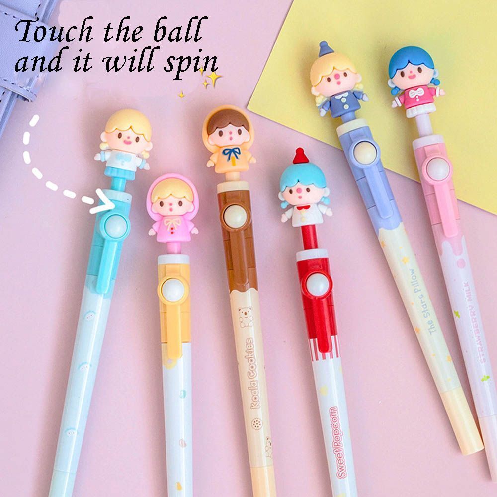 Supplies Stationery Signature Gel Pens Black Ink Rotating pen Cartoon Pencils
