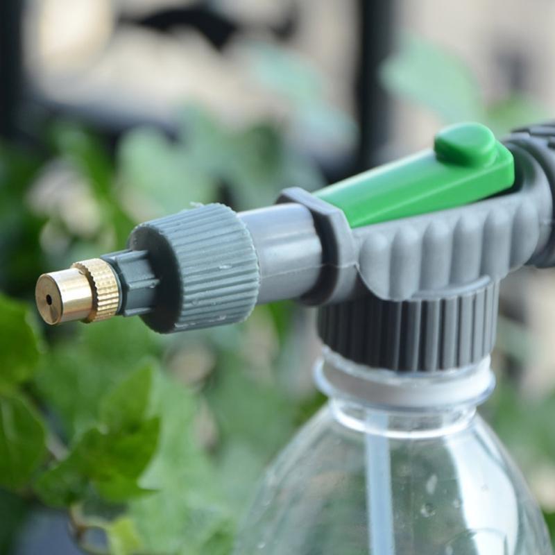 Adjustable Drink Bottle Spray Head High Pressure Air Pump Manual Sprayer Nozzle