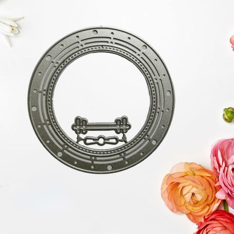 Circle Cutting Dies Stencil Scrapbooking DIY Album Stamp Paper Cards Embossing