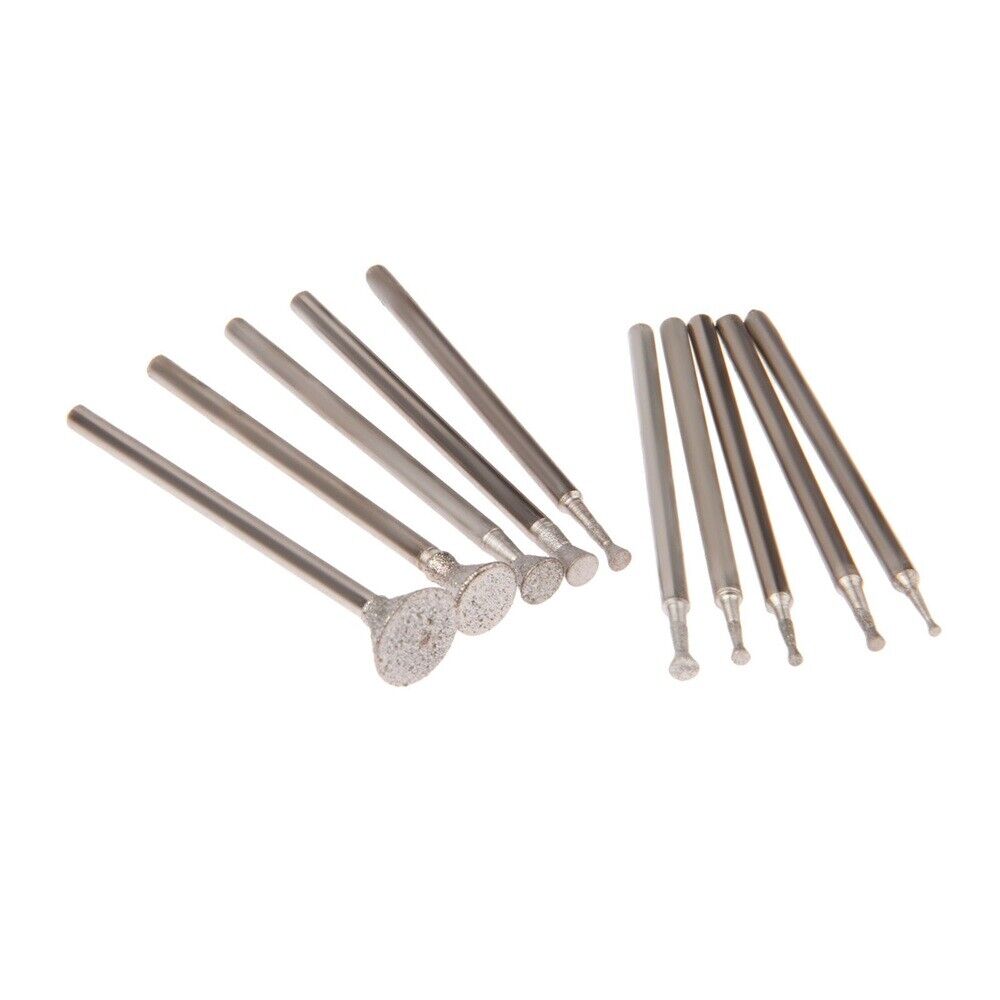 10pcs 1-8mm T head C3 Jade Amber Ceramic Jewelry Engraving Grinding Needle Kit