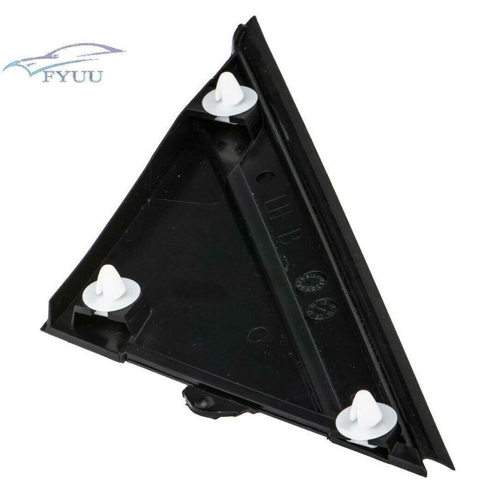 Glossy Black Left Door Mirror Flag Cover Molding #1SH17KX7AA For Fiat 500 12-17