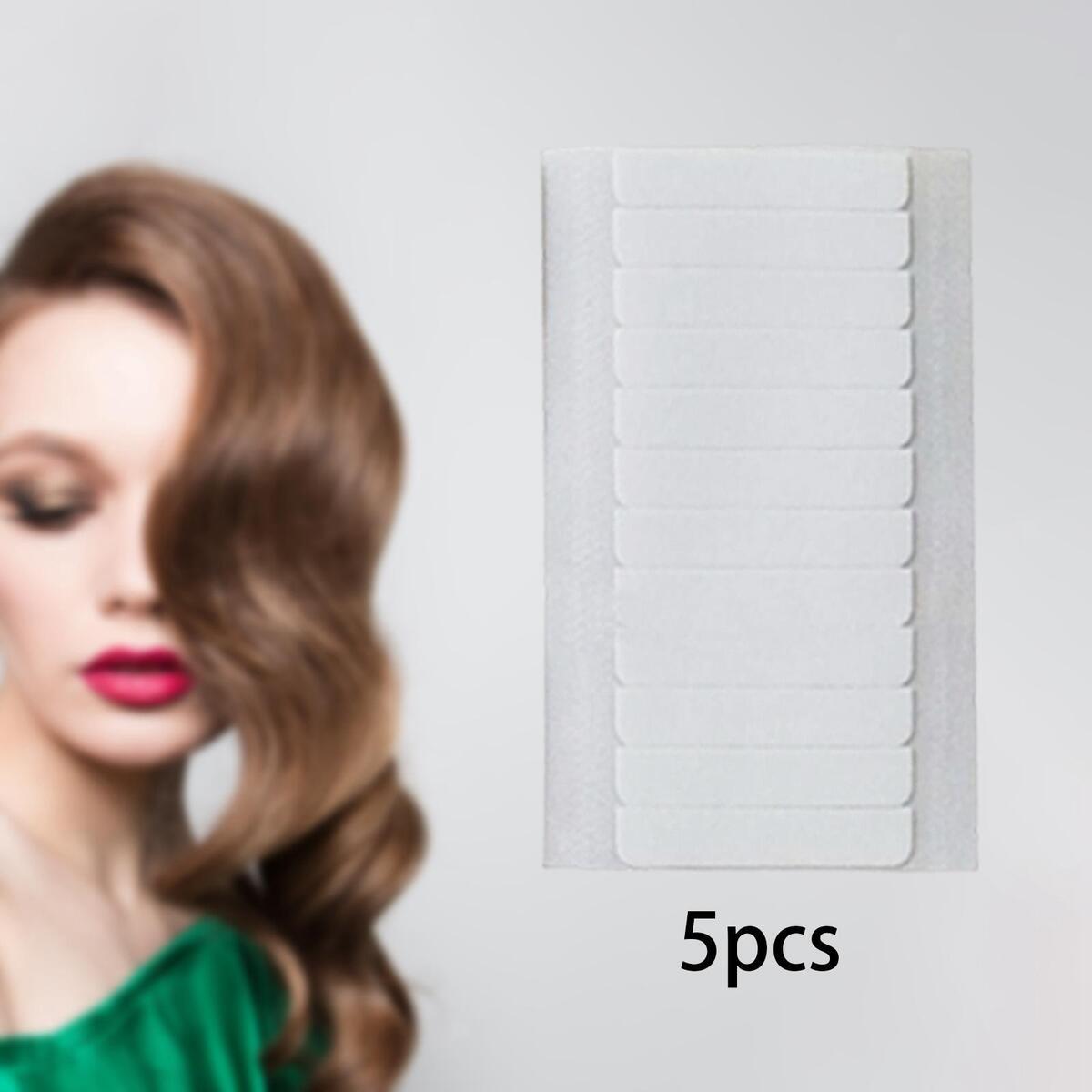 Bun extension Tape  Double Side  Tape Straight Strip 4 x 0.8 cm