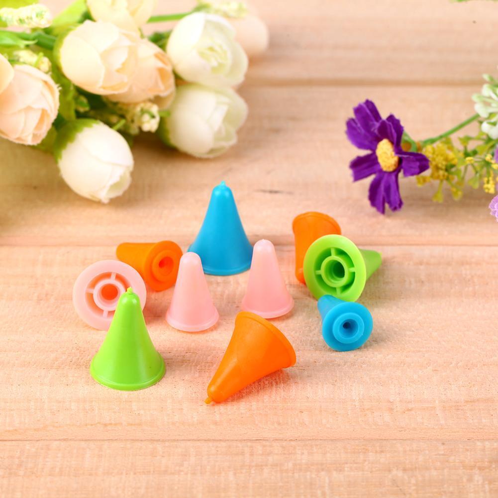 10pcs Rubber Cone Shape Knitting Needles Cap Point Protectors in 2 Sizes