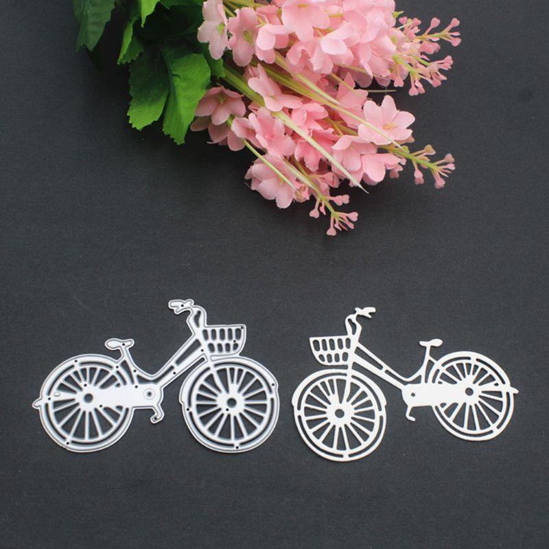 Cute Bicycle Shape Cutting Die Carbon Steel Cuts Scrapbooking Embossing Hollow