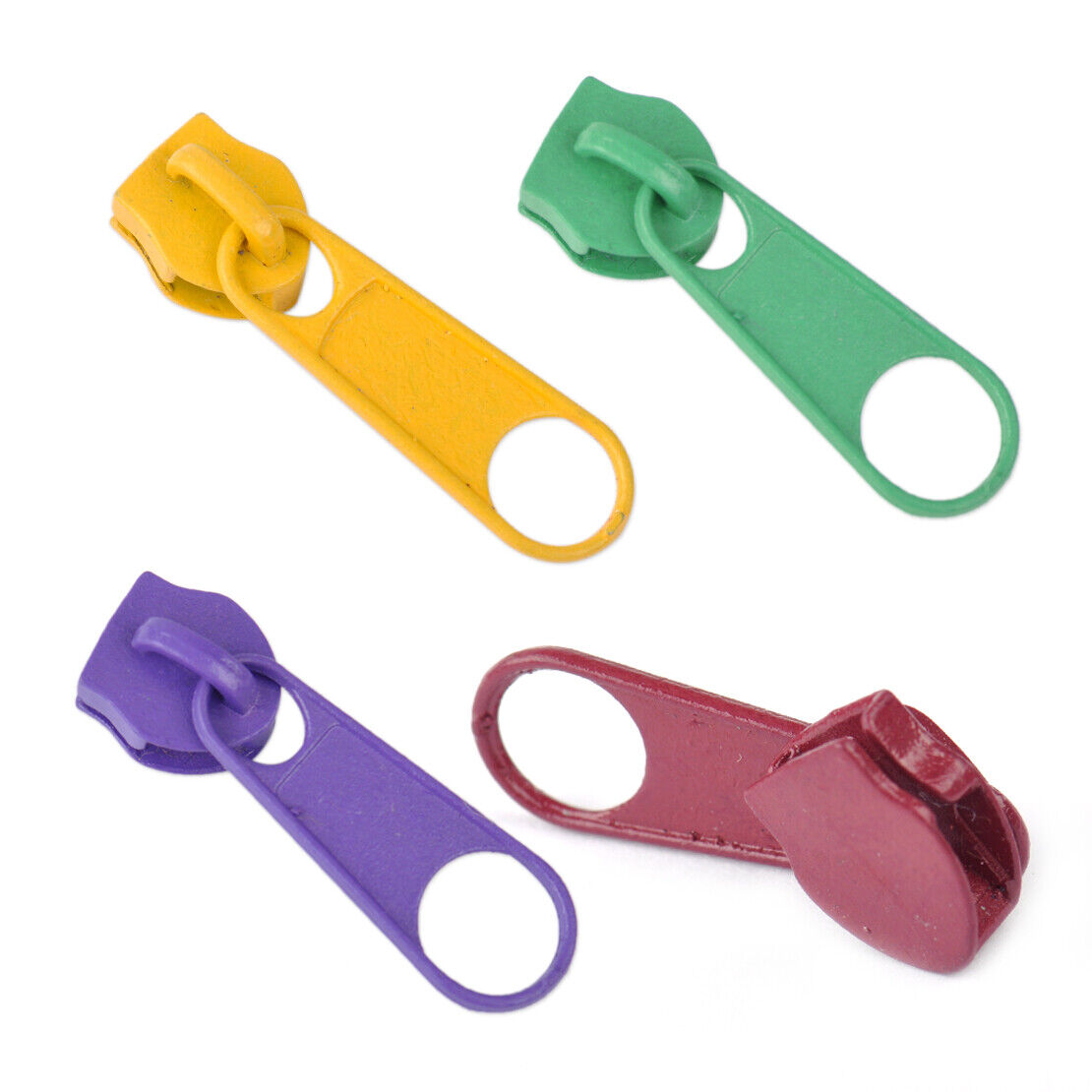40x #5 Zip Slider Puller Replacement Bag Clothes Zipper Repair Multi-Color Li