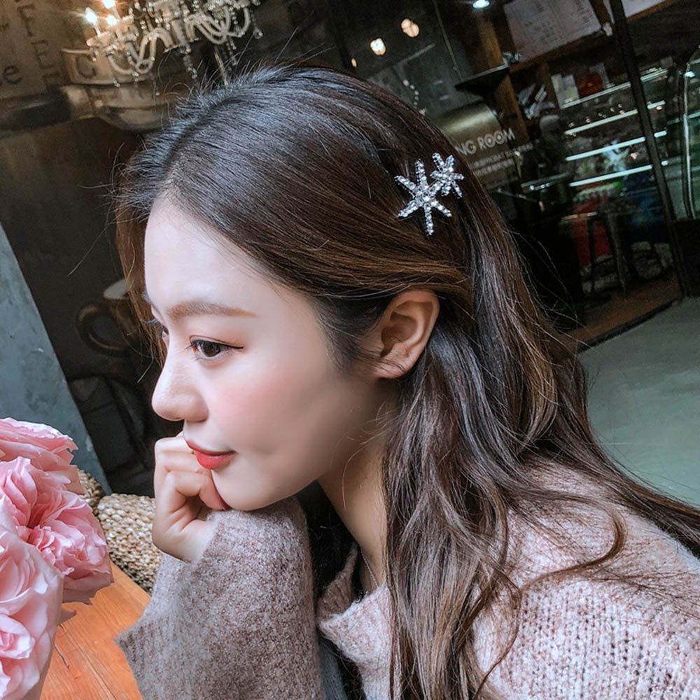 Hair Accessories Shiny Headwear Metal Hairgrip Rhinestone Crystal Hair Clip