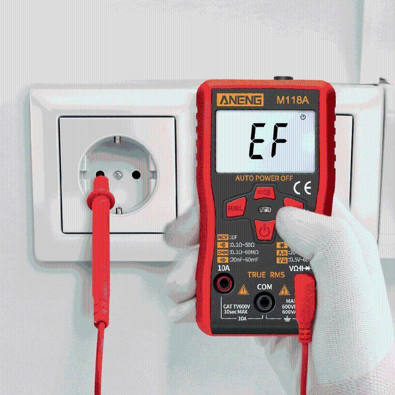 Multimeter Auto-Ranging AC/DC Current Voltage NCV Tester Meter Short Protection