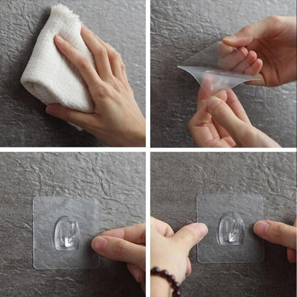Home & Living Wall Rack Seamless Adhesive Hook Storage Hanger Traceless Hooks