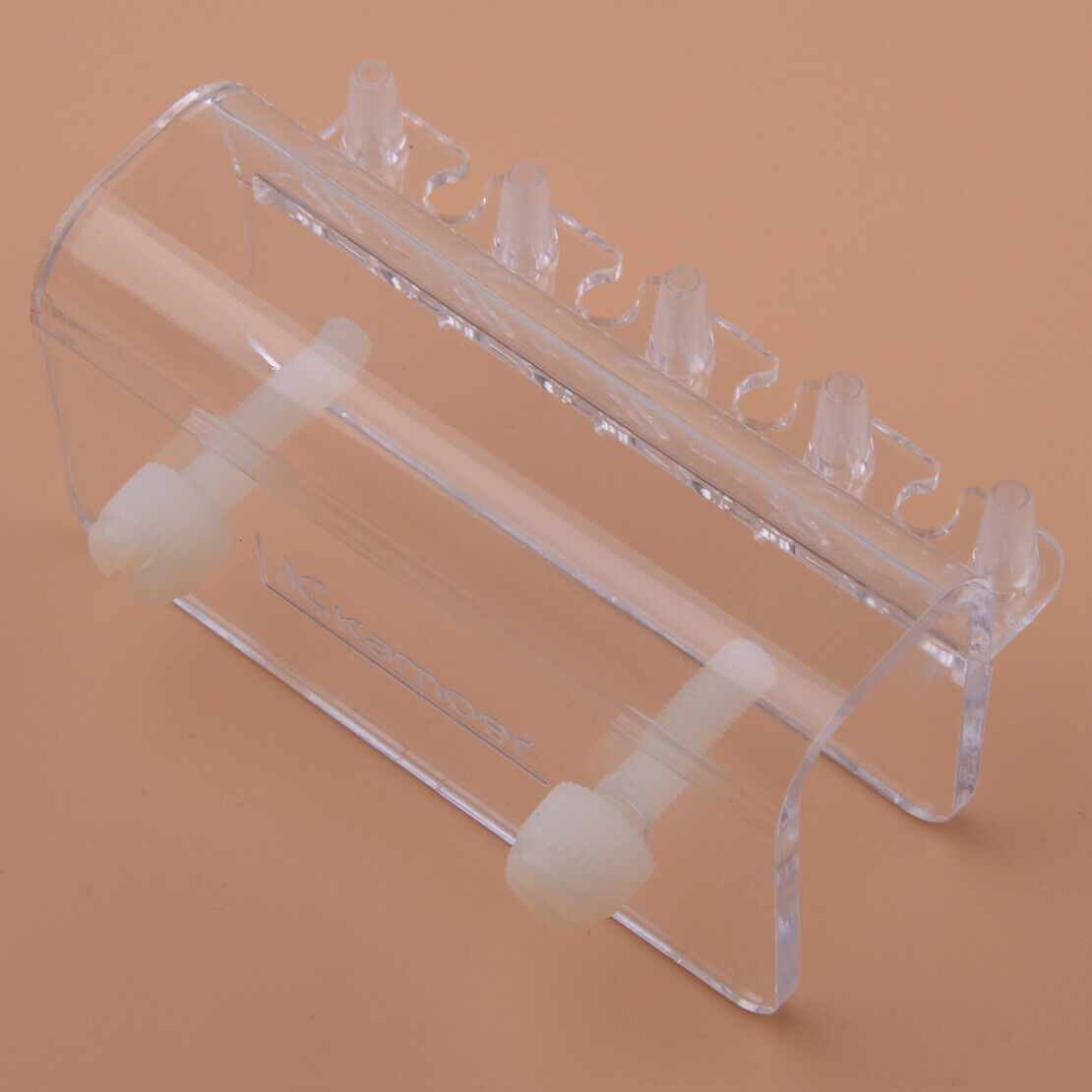 Clear 4 Hose Version Soft Tube Fixture Holder Dosing Pump Fish Tank Aquarium Li