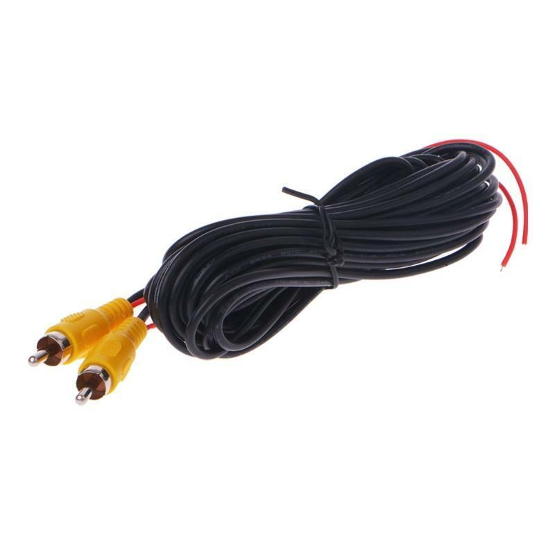 RCA Male To Male AUX Audio Video AV Cable For Car Rear Camera DVD CD Player TV