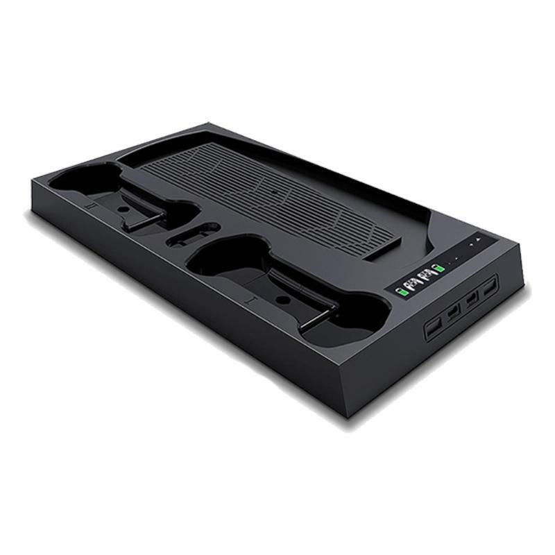 for PS5 Cooling Stand 2 Cooler Fans 2 Controller Charger Charging Dock Station