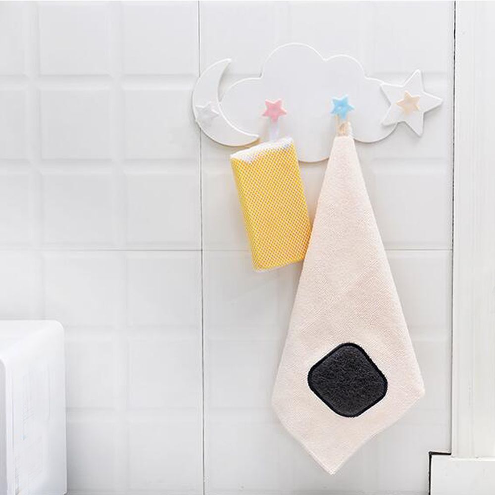 Clothes Hanging Hat Shelf Wall Rack Cloud Hooks Adhesive Hook Hanger Holder
