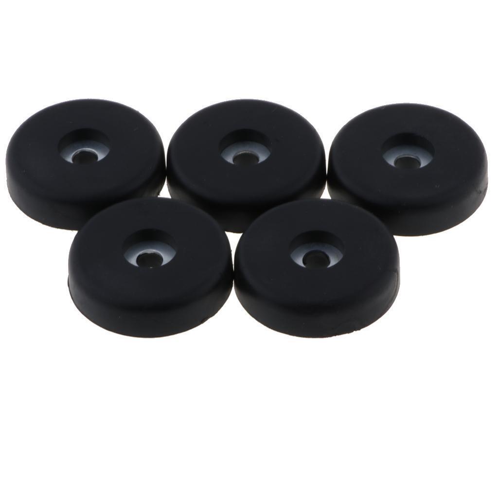 5 Pcs 40x10mm Round Rubber Feet Non-Slip Rubber Furniture Floor Pads Chair Leg