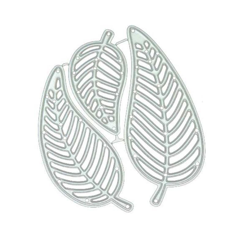 Hollow Leaves Metal Cutting Dies Scrapbooking Stencil Die Cuts Card Embossing