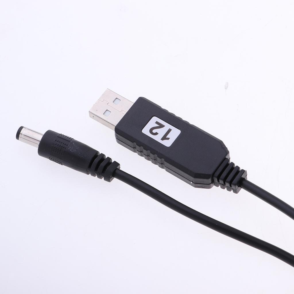 USB   DC   5V   To   12V   5 . 5mm   x   2 . 1mm   DC   Barrel   Male