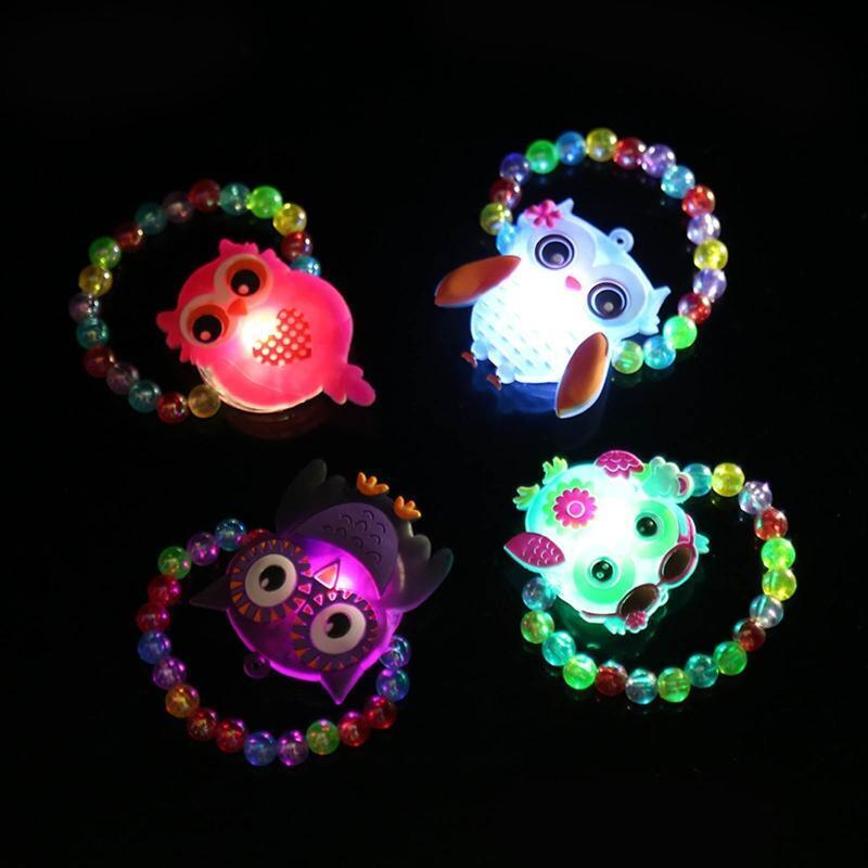 Glow Up Wristlet Flashing Bracelet LED Wrist Strap Rave Rally Party Props 12Pcs