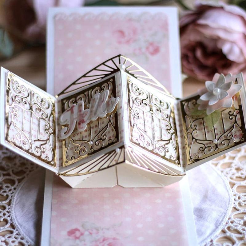 Pop-up Frame Metal Cutting Dies Stencil DIY Scrapbook Album Paper Card Template