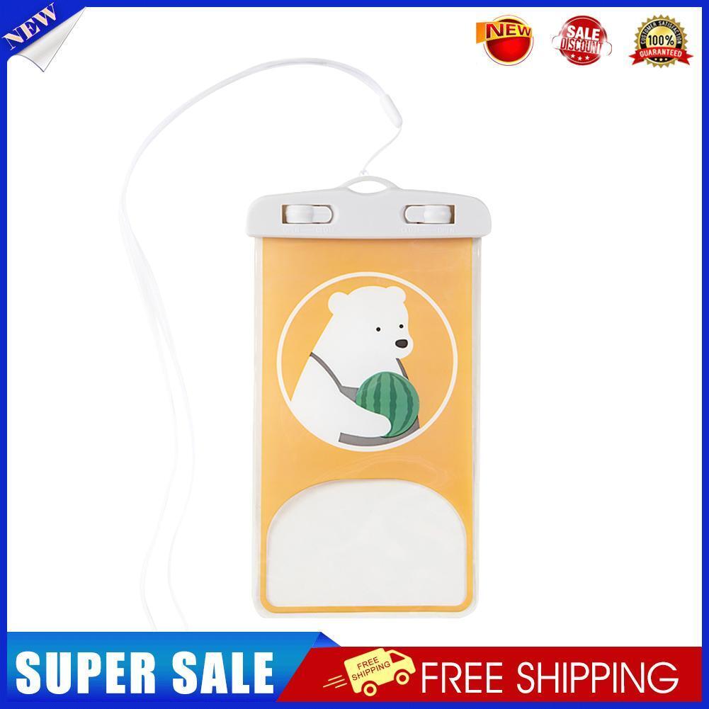 Universal Cartoon Phone Waterproof Bag Touch Screen Sealing Pouch (Bear)