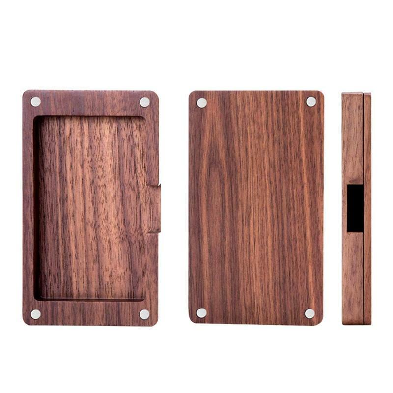 Wood Business Card Holder for Desk Business Card Case