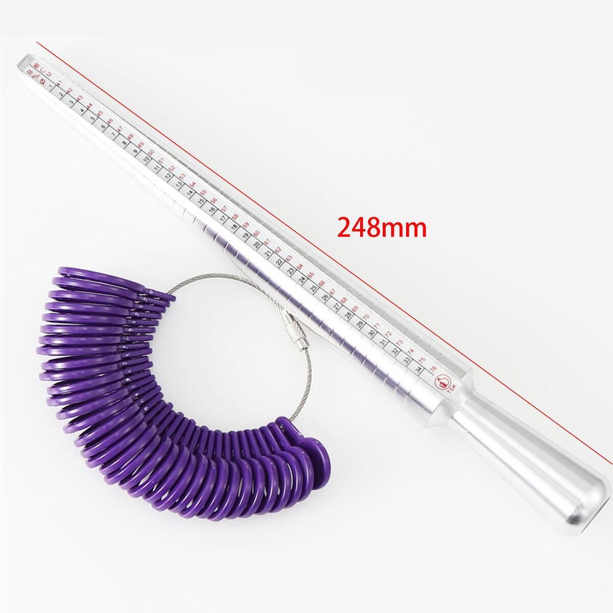 2Pcs Ring Sizer   Measure Stick Finger Sizing Jewelry Tool