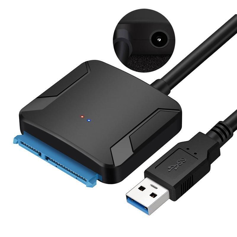 USB3.0 to Sata Hard Drive Cable for 2.5 3.5 HDD SSD Adapter Cord 45cm/17.7in
