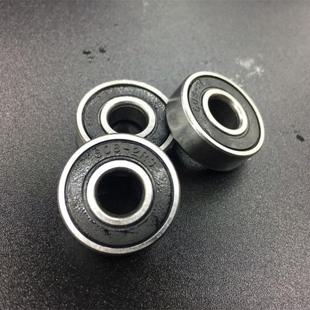 10pcs/set 608-2RS Rubber Cover Sealed Shafts Deep Groove Steel Ball Bearing