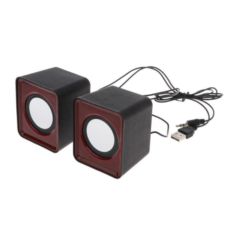 Wired Mini Speakers USB 2.0 for Laptop PC MP3 Multimedia Speaker Random Color