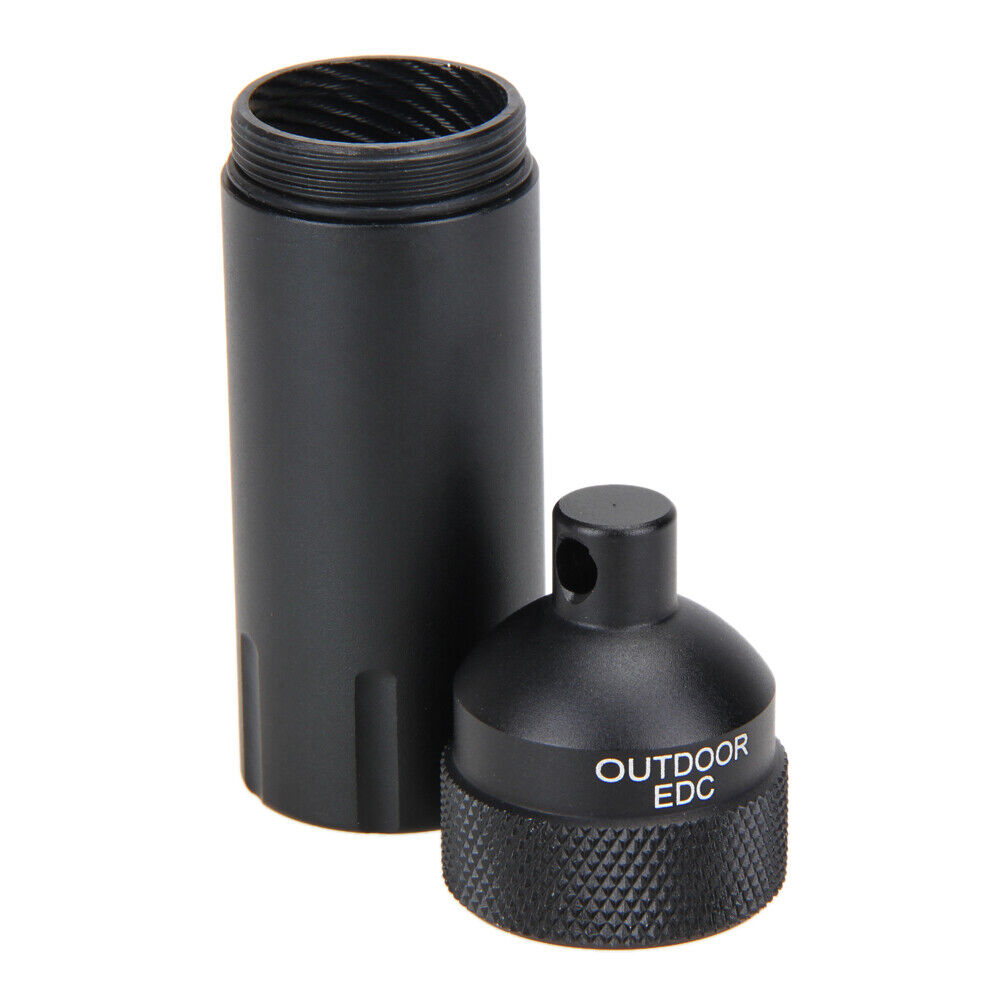 EDC Survival Waterproof Pill Case Box Container Hiking Emergency Gear