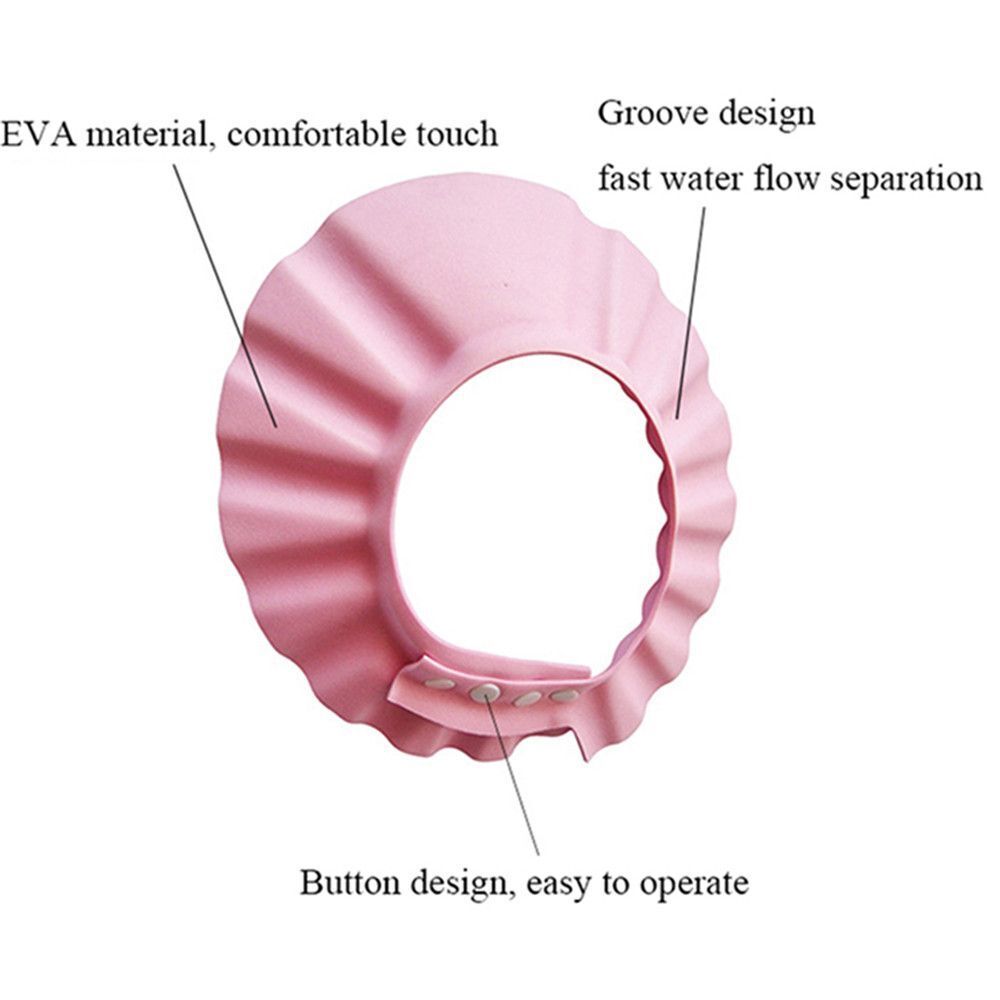 Ear Protection Baby Shower Caps Shampoo Hat Bath Visor Wash Hair Shield