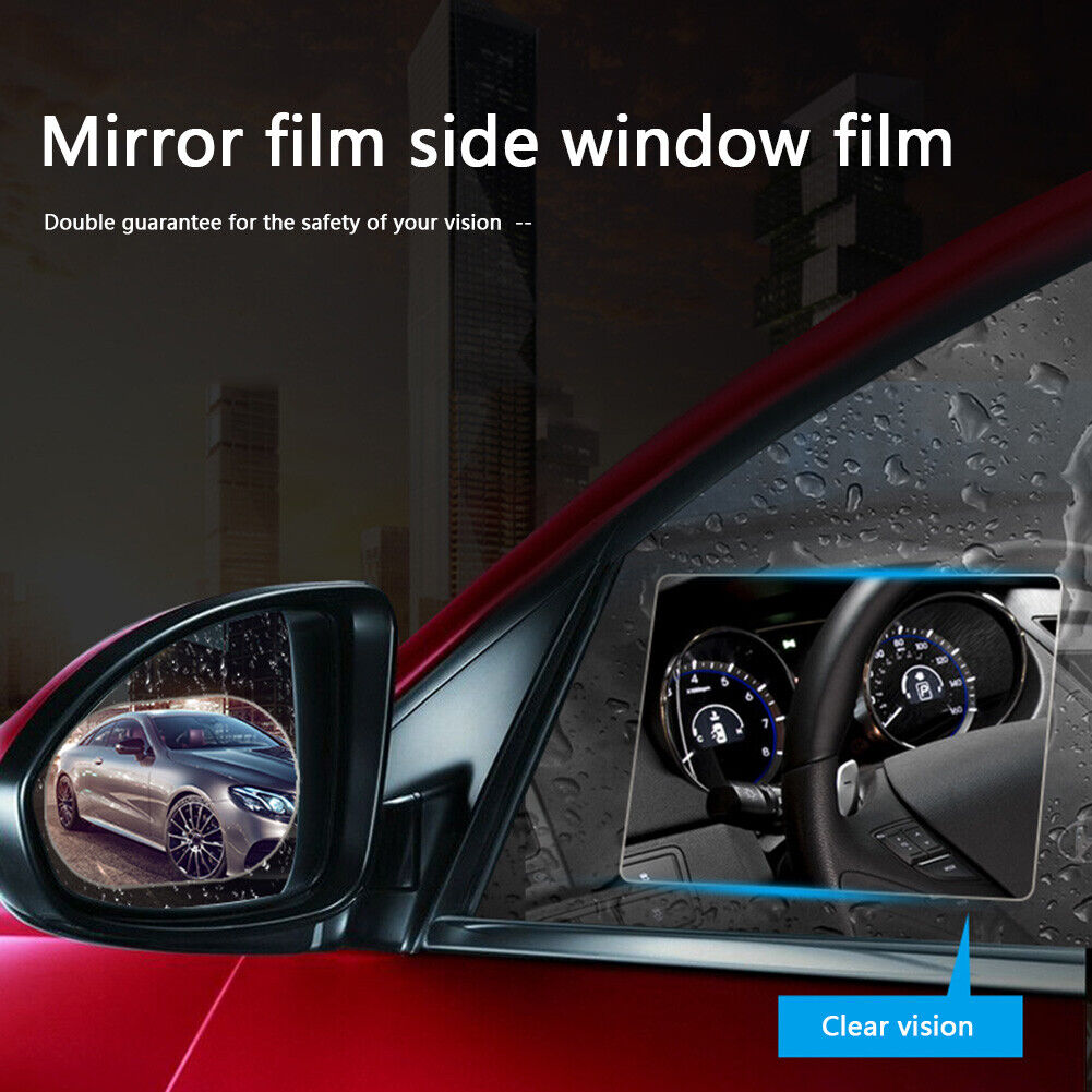 2pcs Universal Car Side Window Anti Fog Film Rainproof Protecitve Film