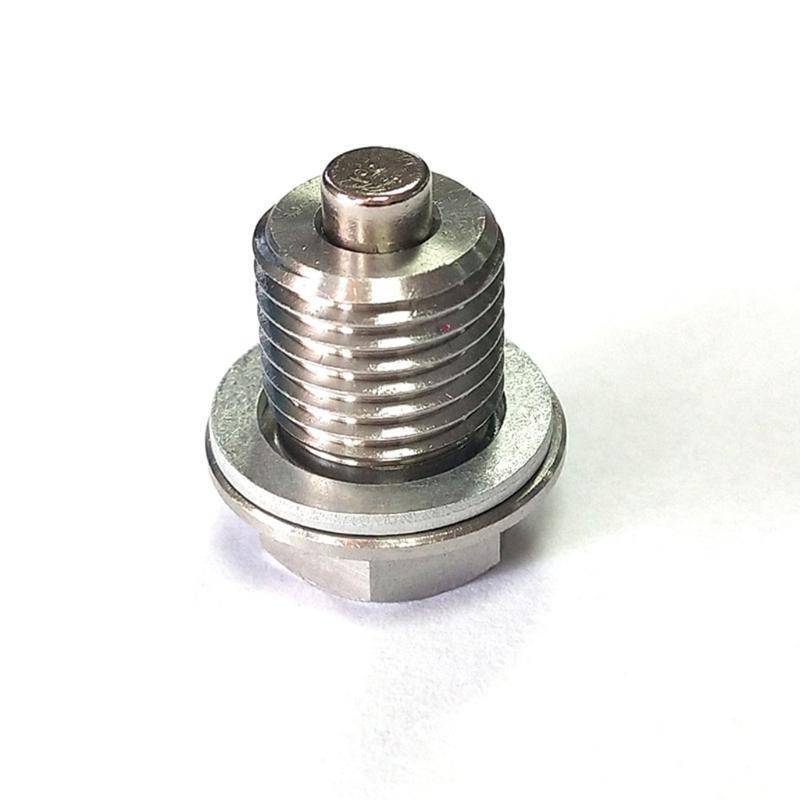 CNC Stainless Steel M14x1.5 mm Frame Magnetic Oil Drain Plug Screw Bolt Washer