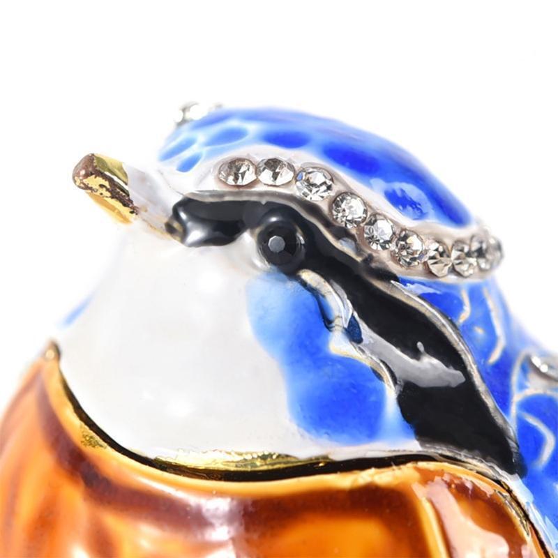 Enameled Trinket Box Collectable Wedding Jewelry Ring Organizer Gift for Friend