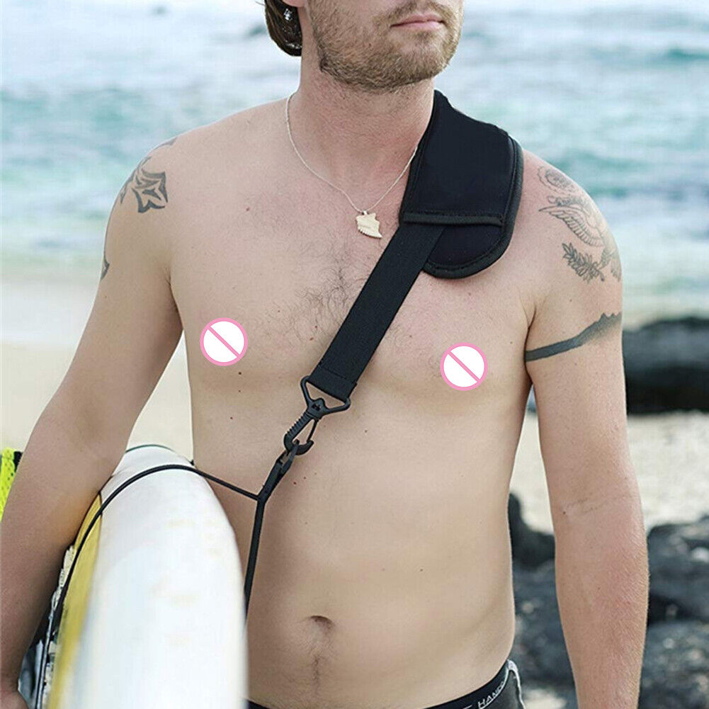 Adjustable Surfboard Shoulder Carry Paddleboard Strap with Water Bottle Bag