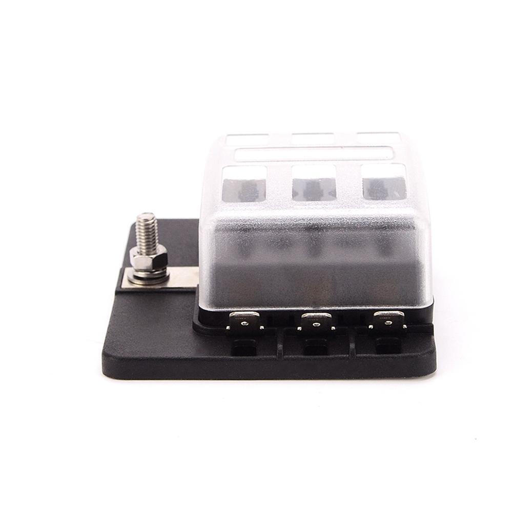 6-Way DC 32V Blade Fuse Box Holder with LED Indicator Kit for Car Boat RV