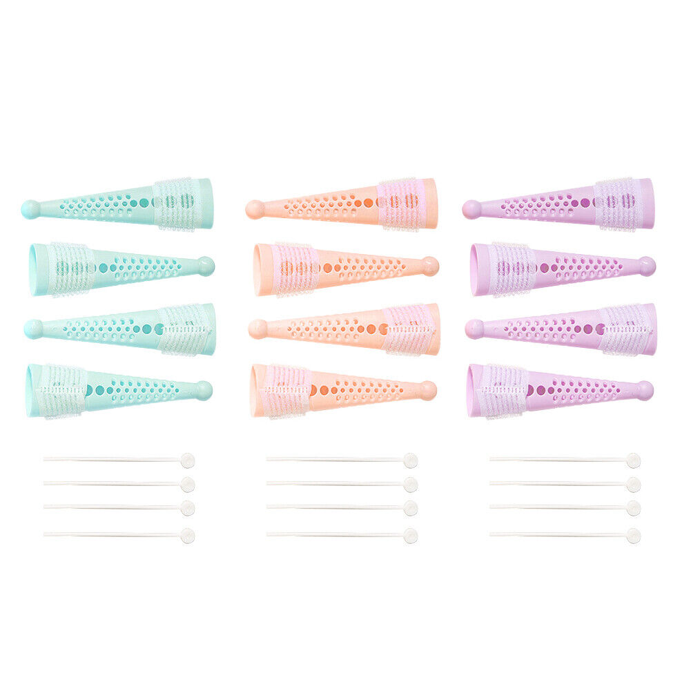Hair Rollers Kit No Heat Large Curlers Self Grip Holding Self-Adhesive Band
