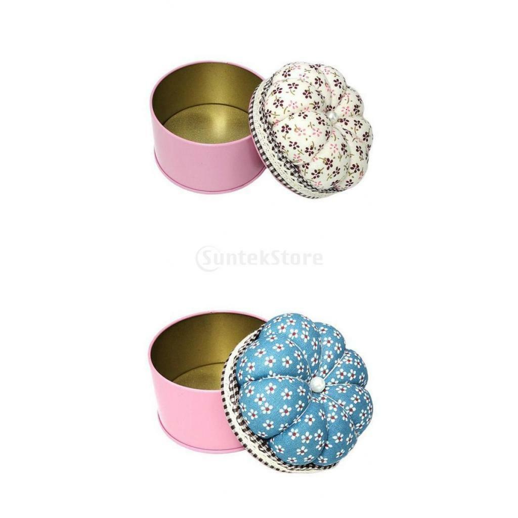 2pcs Floral Pattern Pin Cushion Pillow  Organizer Pin Cushion