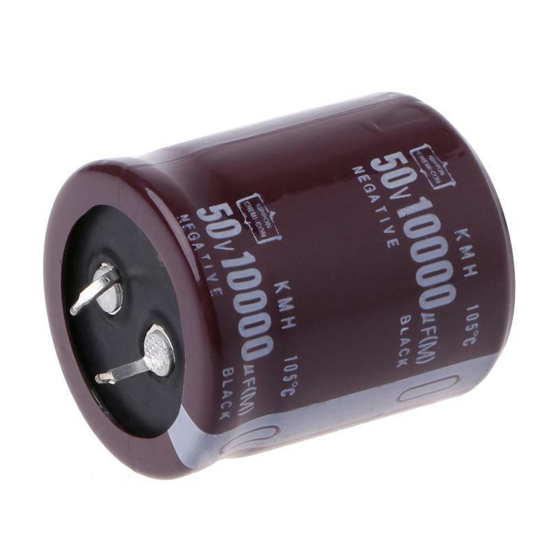 10000uF 50V Power Electrolytic Capacitor 10MF Snap Fit Snap In -40°C to +105°C