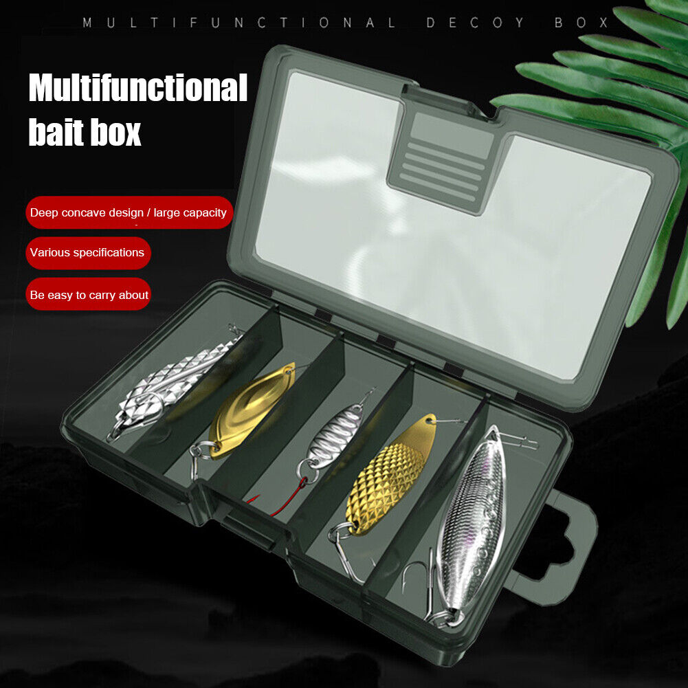 Fishing Hooks Lures Bait Storage Box Fishing Tackle Container Case (S)