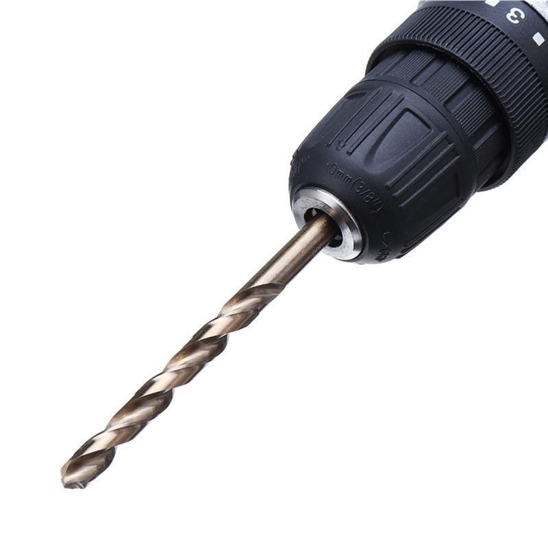 13 Pieces HSS Bench Twist Drill Bit Set for Daily Home Maintenance High Hardness