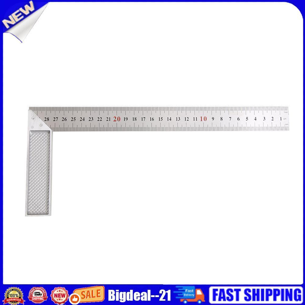 300mm Aluminum Alloy Square Ruler 90 Degree Right Angle Turning Ruler Gauge