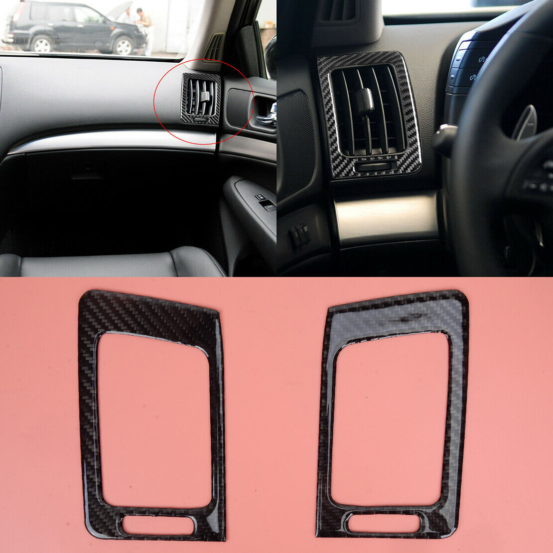 Dashboard Side Air Vent Outlet Cover Trim Fit For Infiniti G37 Sedan 10-13 Acc