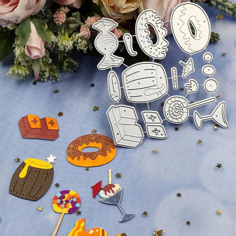 Creative Low Tea Cutting Die for DIY Wedding Birthday Christmas Party Decoration
