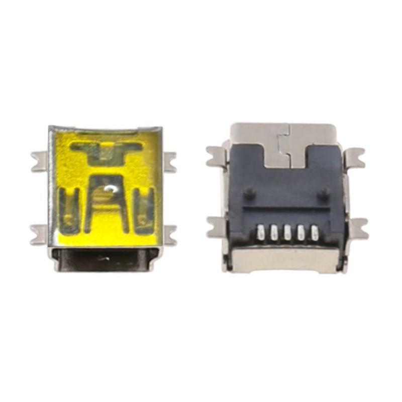 10 Pcs Mini USB Type B 5 Pin Female Socket Connector For Mobile Phone Charging