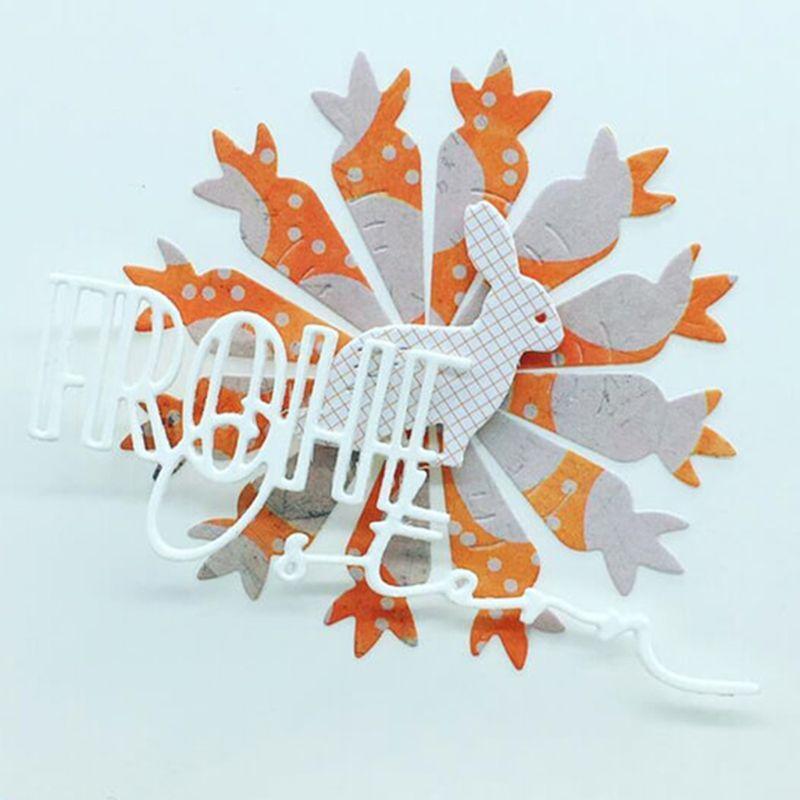 Carrots Metal Cutting Dies Stencil Scrapbooking DIY Album Stamp Paper Card Decor