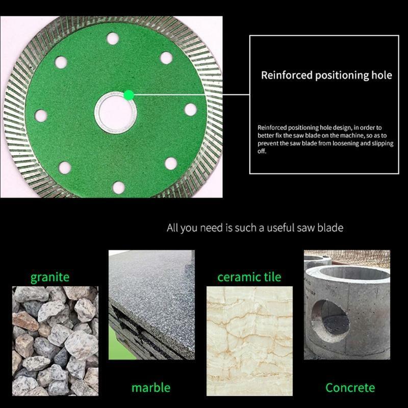 Turbo Diamond Saw Blade Porcelain Tile Ceramic Granite Marble Cutting Disc Tool