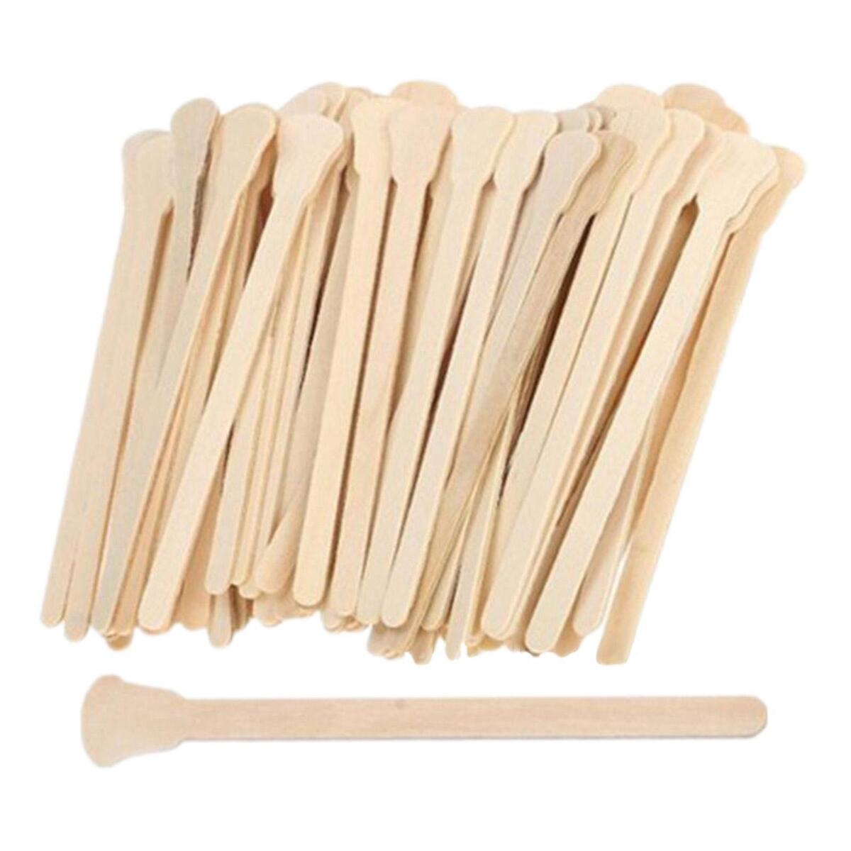 100Pcs Wooden Wax Sticks Multifunctional Wax Bean Accessories for Home Use